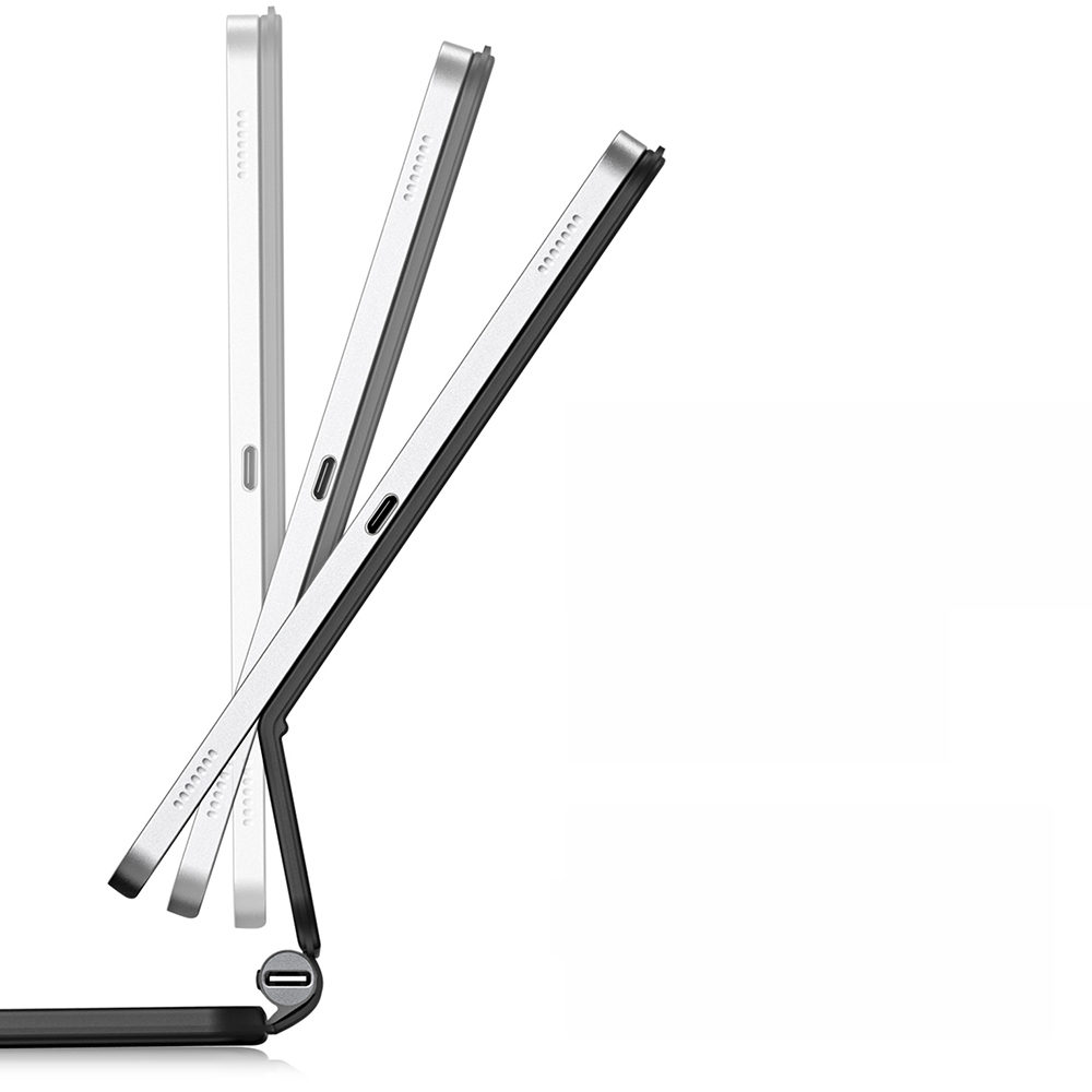 Etui z klawiaturą podświetlaną Bluetooth 5.2 Dux Ducis (seria MK) do Galaxy Tab S9 / S8 / S7, czarne.  